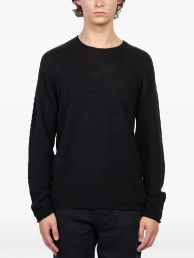 Hannes Roether Long-sleeve Sweater In Black
