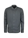 Hannes Roether Long-sleeve Button-up Shirt In Gray