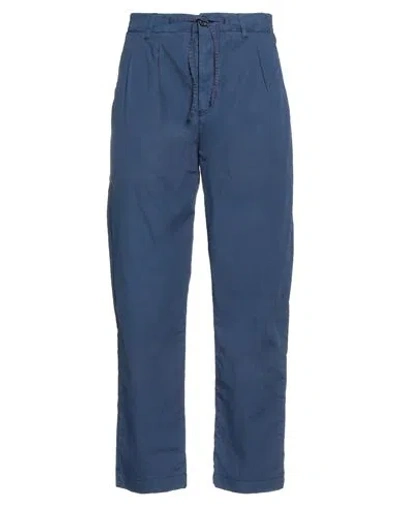 Hannes Roether Man Pants Blue Size Xl Cotton