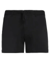 Hannes Roether Man Shorts & Bermuda Shorts Black Size L Cotton In Black