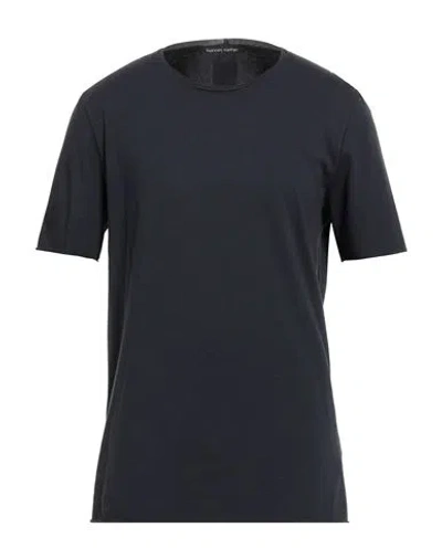 Hannes Roether Man T-shirt Midnight Blue Size M Cotton