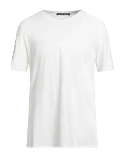 Hannes Roether Man T-shirt White Size M Cotton