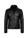 Hannes Roether Patch Pocket Leather Jacket In Black