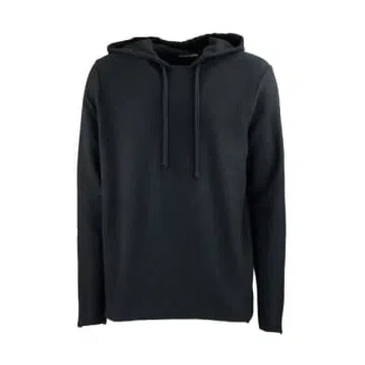 Hannes Roether Rib Cotton Hoodie Black