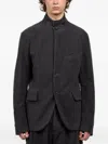 Hannes Roether Single-breasted Blazer In Black