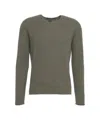 Hannes Roether Structured Knit Virgin Wool Sweater In Gray