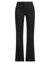 Hannes Roether Woman Pants Black Size M Cotton, Linen In Black
