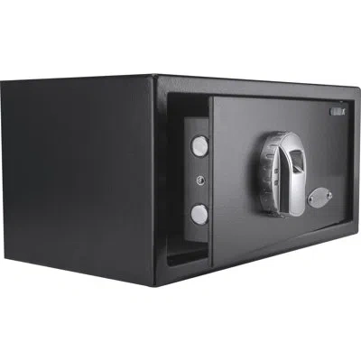 Hanni 0.79 Cu Ft Biometric Chest, Advanced Fingerprint Protection, 120 User Capacities, Black, Steel, -, S In No