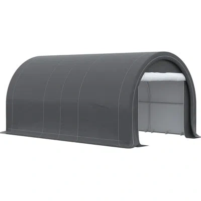 Hanni 10' X 16' Garage Storage Carport - Heavy Duty Tent With Pe Canopy, Zipper Door For Car, Truck, Boat, In 93.56