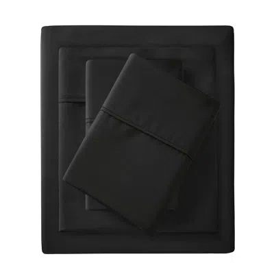 Hanni 1500 Thread Count Sheets King - Cotton Blend Wrinkle, Weave Soft, Deep Pocket Fitted, 2 Pillowcases, In Black