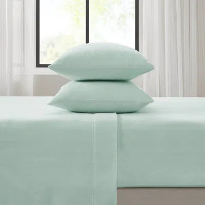 Hanni 3 Pcs Twin Sheet , , 100% Fleece, Handfeel, Pilling, No Stuff Soft, , Effortless Care In Aqua