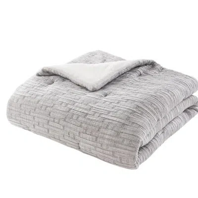 Hanni 3 Piece Full/queen Comforter - , Warm Cotton-rich And Filled, Woven, Grey Oversized For With & Filli
