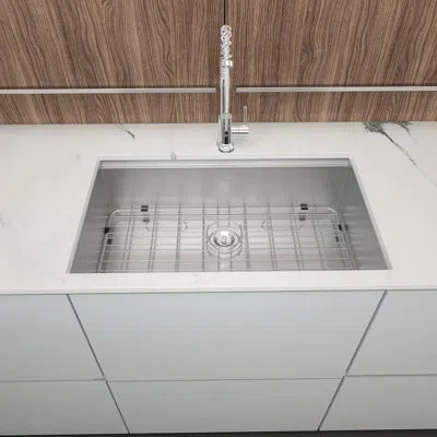 Hanni 30 - Inch Undermount Kitchen Sink, 16 Gauge 304 Stainless Steel, Quiet Operation With 3mm , And Swit In Multi