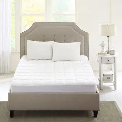 Hanni 3m Mattress Pad Cover - Microfiber, Stain, Fits Up To 18" Mattresses, , Comfortable Breathable, Stai In White