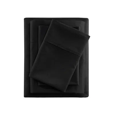 Hanni 4 Pc Sheet King - Cooling Cotton Blend, 600 Thread Count, Management Ability, Deep Pocket Fitted She In Black
