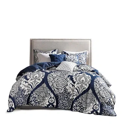 Hanni 6 Piece Printed Duvet Cover In Multicolor With Contrasted Color And Decorative Pillows Certification
