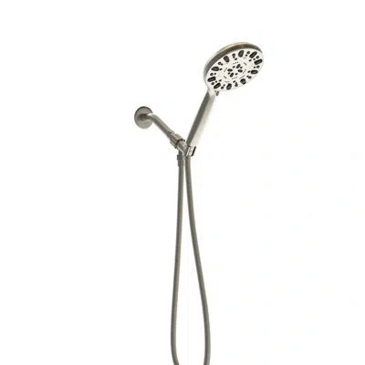 Hanni 7 Hand Shower In Brushed Nickel Finish - Large 4.7-inch Head, Stainless Steel Hose, Easy Nozzle, Adj In Metallic