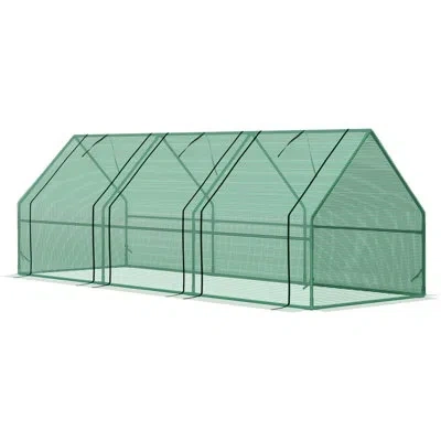 Hanni 9' X 3' Greenhouse Outdoor, , Large Zipper Doors, Retains Heat In Cold Seasons Heat, Mildly Periods