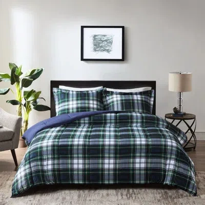 Hanni All Season 3m Comforter With Microfiber Fabric Navy 6d Fiber Fill, Microbial In Multi