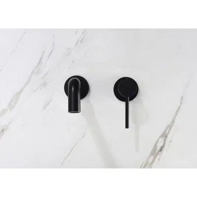 Hanni Bathroom Sink Faucet In Matte Black, Single Lever Design For Optimal Water Management And Temperatur