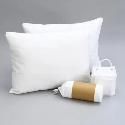 Hanni Bedding With Pillows - Sheet Of 100% Microfiber, Mattress Protector. For Easy Cleaning. Protects Spi In White