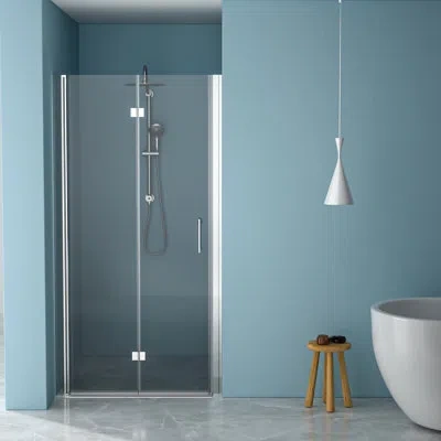 Hanni Bi Shower Door 36"w, Tempered Glass, - Long-wear Resistance, Space Saving Long-lasting Use,