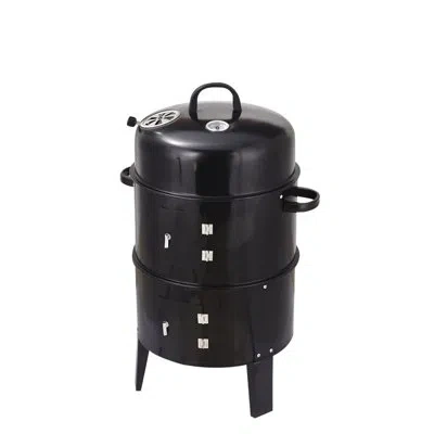 Hanni Black Steel Outdoor Cooking Stove - No Oil Fume, Just Delicious Food American Traditional Oven Even  In Stainless Steel