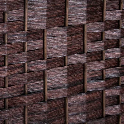 Hanni Brown Weave 3 Panel Room Divider Privacy Screen - 6' Tall. Artistic And Stylish. Adds To Small Apart