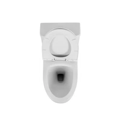 Hanni Ceramic Elongated Toilet, 1.1/1.6 , Comfortable, Soft Close Seat, & , T036wt Comfort Height, In Silver