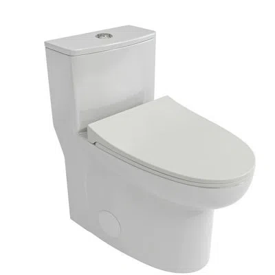 Hanni Ceramic Toilet With Dual Flush And Comfortable Sitting Experience Efficient Flushing Lid In Silver