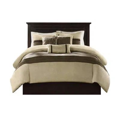 Hanni Comforter Full - Faux Suede Texture And Design Size Bedding Suede, Soft Touch Fabric In Neutral