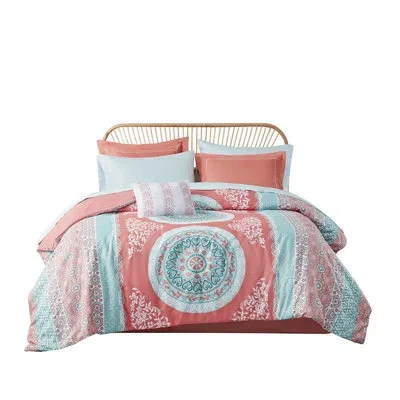 Hanni Comforter Sheet - Coral Medallion, , Embroidered Details, Machine Washable Bed With Sheets Medallion