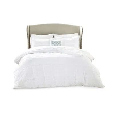 Hanni Elegant Microfiber Duvet With Matching Shams And Top White Inside Corner Ties