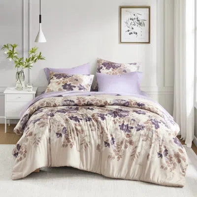 Hanni Floral Comforter For Bed In Taupe - , Breathable Materials With & Sheets Quick-drying Fabric