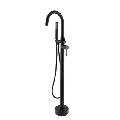 Hanni Freestanding Bathtub Faucet With Hand Shower, Matte Black, 6.54 In. Height Specification Long-lastin