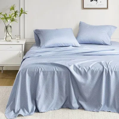 Hanni Full Blue Floral Comforter , 100% , Diamond Design Sheets, 1.47 In Height, Proof And Sheet , 78.09 W