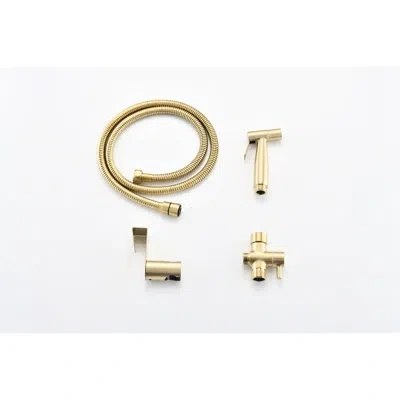 Hanni Handheld Toilet Bidet - Metal, Hygiene Improvement Tool, Adjustable Spray , Corrosion Resistance Met In Silver