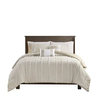 Hanni King Size Cotton Dyed Comforter - Chenille, Soft Taupe, Comfortable 100% Dyed, Filling