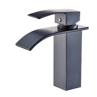 Hanni Modern Bathroom Faucet - Vanity Basin With Cartridge Valve, To Tarnishing, Bronze Finish Single Hole In Multi