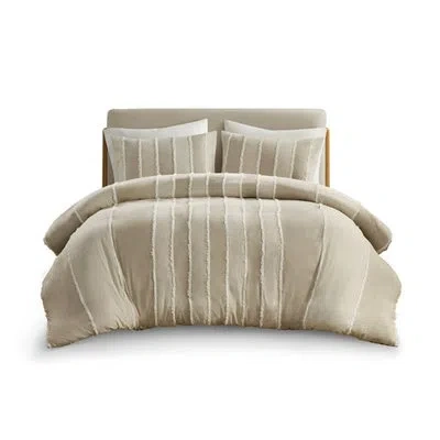 Hanni Multicolor Striped Duvet Cover In With Secure Inner Ties Cotton Alternating Stripes And Skin-safe Fe