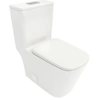 Hanni One Piece Ceramic Toilet - Easy To Maintain, Keeps Clean Easily Modern With Dual Flush And Soft Clos In Silver