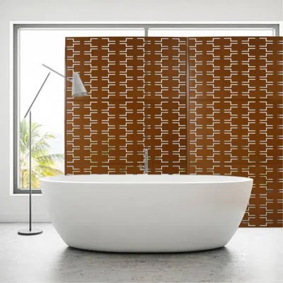 Hanni Outdoor & Indoor Metal Privacy Fence Panels 76" H48" W - For Deck, Patio, Garden. , Rustproof. Styli In Dark Brown