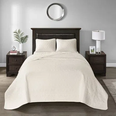Hanni Reversible Cream Bedspread - Pre-washed Cotton Filling For A Calming Night Quilting Sophisticated Ap