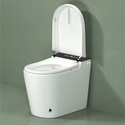 Hanni Smart Bathroom Toilet - Auto Flush, Heated Seat, Warm Air Dryer, Compact With Bidet Functionality Dr In Animal Print