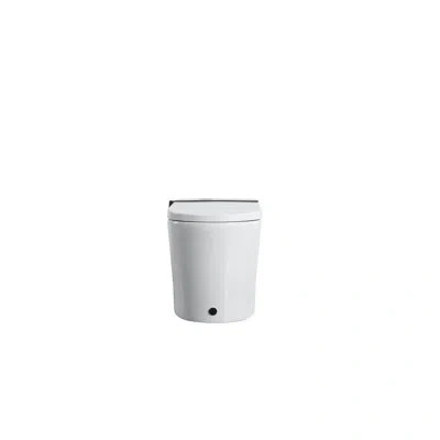 Hanni Smart Toilet Modern Ceramic Design For Bathroom, Equipped With Built - Bidet, Auto Open/close Seat,  In Silver