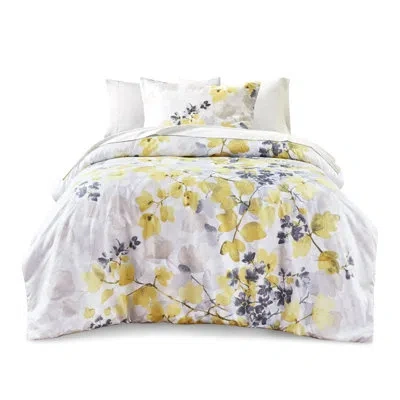 Hanni Stylish Comforter And Sheet - Print With Side Pocket Fitted Botanical In Multicolor