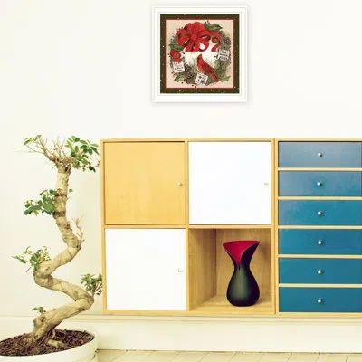 Hanni Transform Your Home With Enchanting Cardinal Wall Art - White Framed By Add A Hint Of Ease To Living In Multi