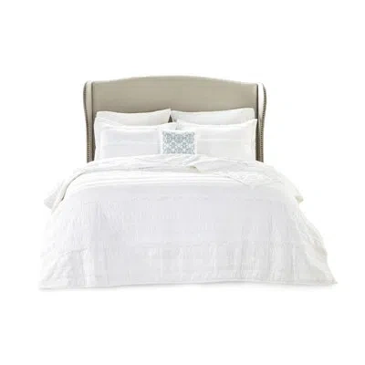 Hanni White Full Bedding With Fluffy Ruffle Textures And Pillow - Bedroom Warmth Accents