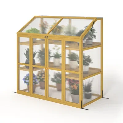Hanni Wooden Garden Shed Greenhouse - And Organize Your Plants Rustic For Fruits Veggies Enjoy Fresh Produ In Brown