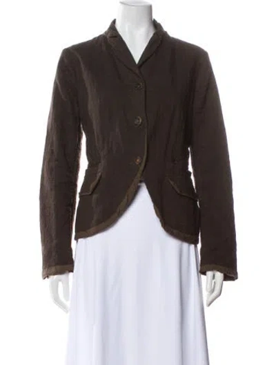 Pre-owned Hannoh Wessel Blazer In Brown